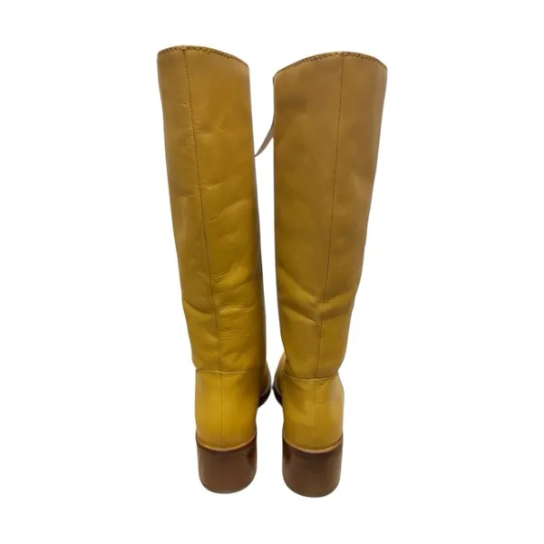 Frye Camryn Tall Banana Leather Boots Boho Western Riding Pull On 8.5 NWT - Image 4