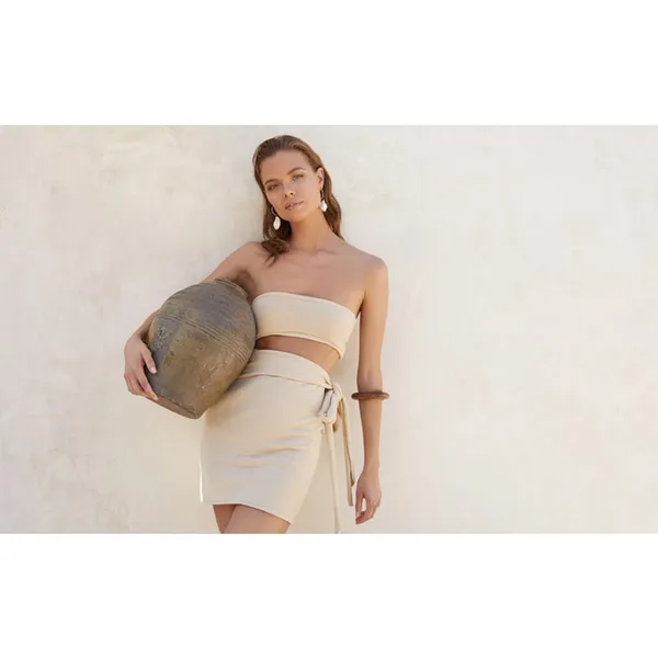 Tann Line ROCCO COLLECTION SS20/21 Kimee Knit Mini Dress Summer Resort‎ Vacation - Image 2