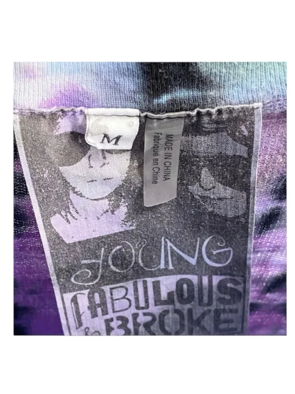 YFB Young Fabulous & Broke ☀︎︎ Cold Shoulder Pullover ☀︎ Multi Tie Dye ☀︎ Medium - Image 12