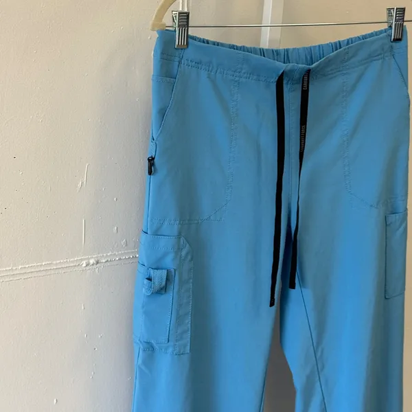 Carhartt Petite Force Modern Fit Straight Leg Scrub Pants‎ Royal Blue Medium - Image 4