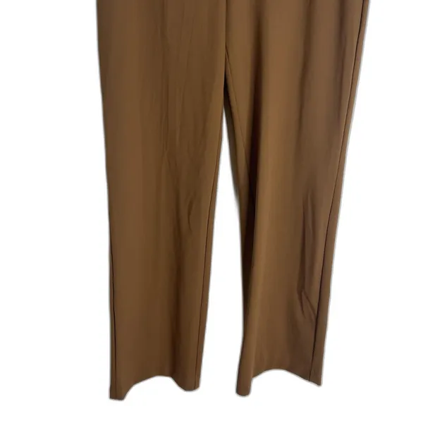 Maison d'Amérie Pants Womens‎ 10 Brown High Waist Straight Stretch Office Dress - Image 3