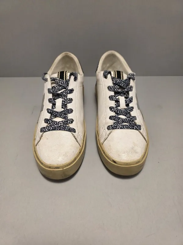 Shu Shop Reba Pink Glitter Silver Star Low Top Sneakers - Image 3