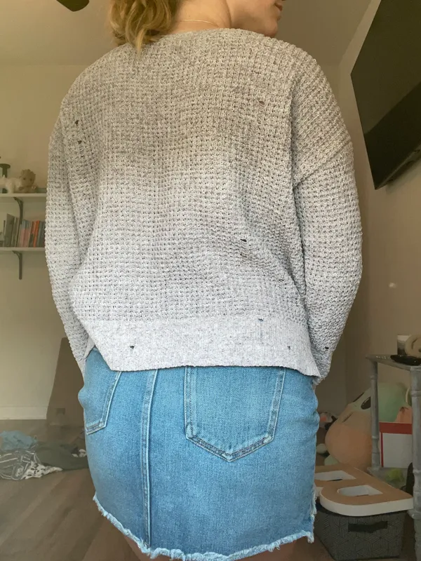 American Eagle Distressed Chenille Sweater - Image 7