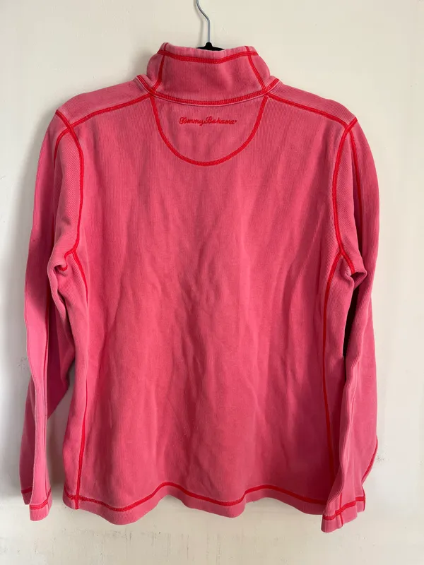 Tommy Bahama Pink Quarter Zip Sweatshirt - Image 5