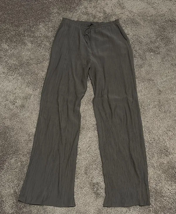 Zara Textured Pants Sea Green - Image 4