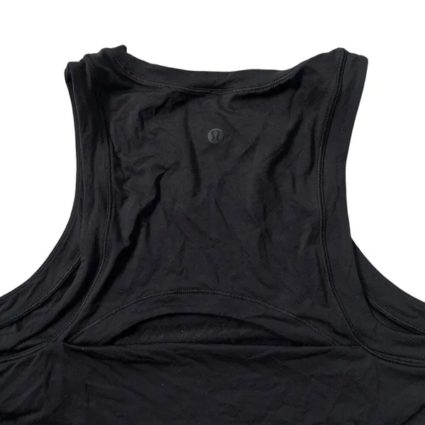Lululemon Black Open Back Crop Top Women Size 4 | 65-25 - Image 4