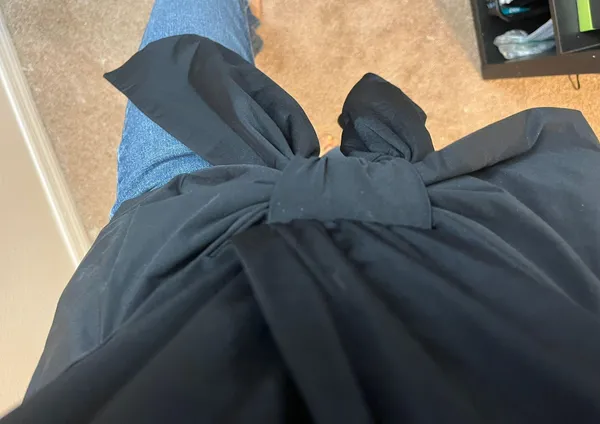 Black Shirt With Ribbon - Image 8