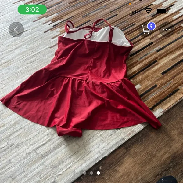 Red bathing suit dress Size XL - Image 3