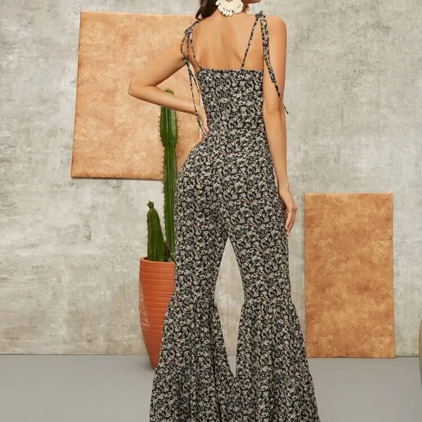 Flare Leg Jumpsuit Size L - Image 2