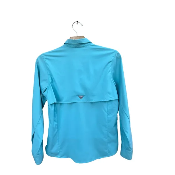 Columbia PFG Long Sleeve Button Down Small Blue - Image 3