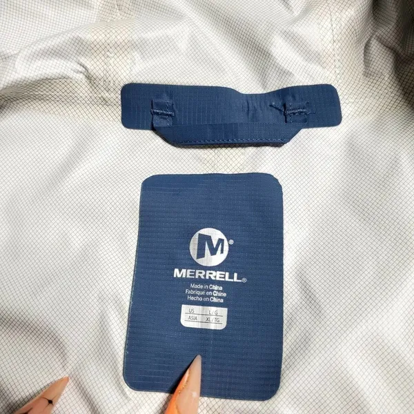 Merrell‎ Blue Hooded Pullover Windbreaker Jacket - Image 6