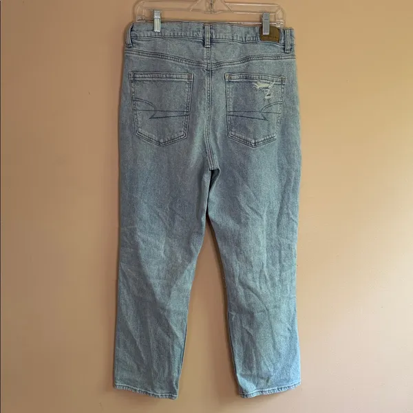 American Eagle Outfitters Light Blue Distressed Boyfriend Jeans - Image 7