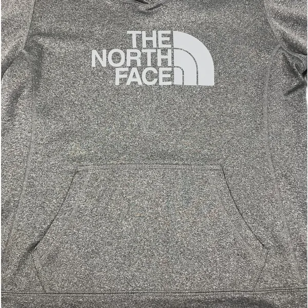THE NORTH FACE Half Dome Pullover Hoodie Women L Gray Outdoor Travel Camping - Image 6