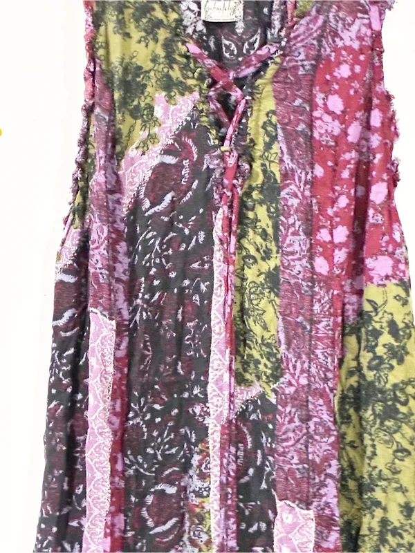 Free People Work Of Art Printed Maxi Slip Dress Bandana Print Size XS - Image 3