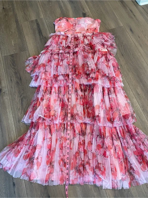 Anthropologie Hutch Outline Tiered Maxi Gown- size 4 - Image 5