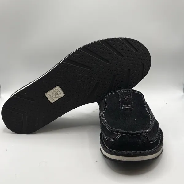 Ariat Crusier Womens Size 7.5B Black Suede Mocassin Boat Loafers Shoes 10027355 - Image 7