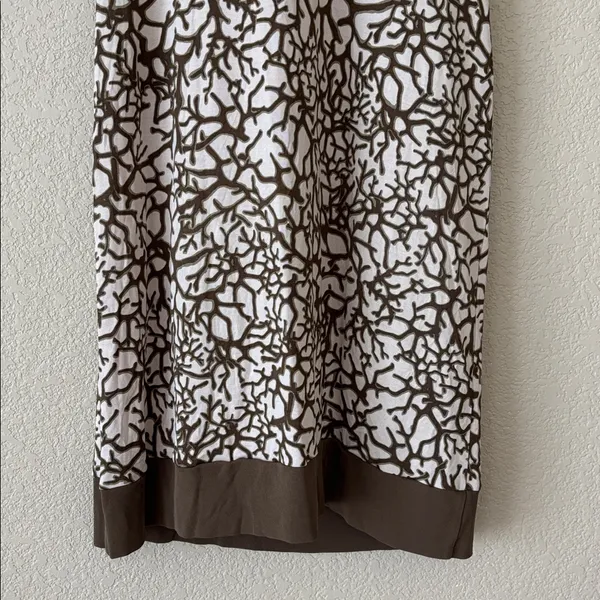 Diane von Furstenberg Silk Wrap Dress,Abstract Print,Flutter Sleeves,Boat Neck - Image 4