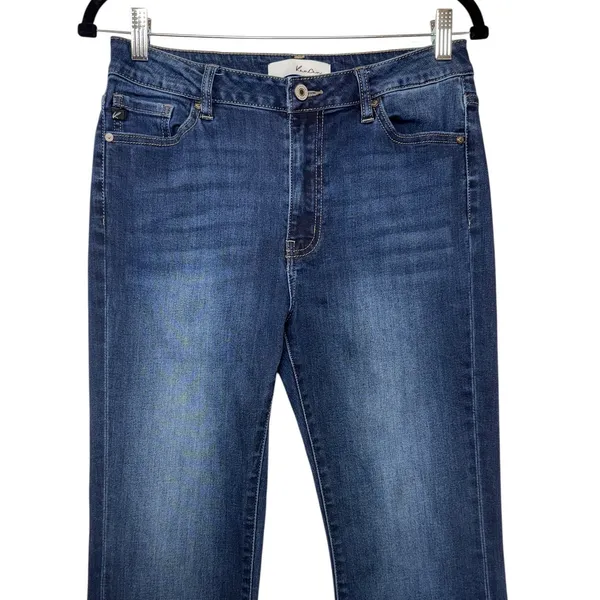 KanCan‎ High Rise Flare Jeans Dark Wash Side Slit Size 9/28 KC90001D - Image 4