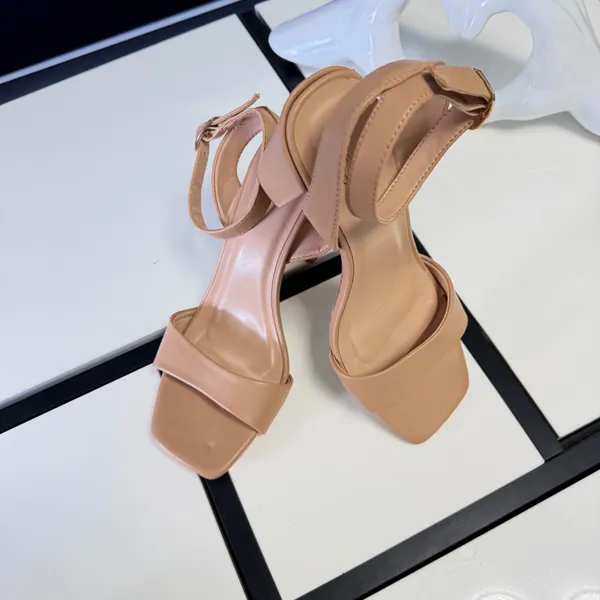 A New Day Nude Beige Ankle Strap Block Heel Sandals Size 6.5 👡✨ - Image 2
