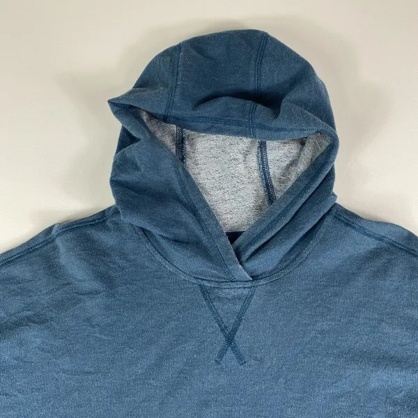 The North Face Hoodie Womens Medium Blue Oversized‎ Pullover Cotton Long Sleeve - Image 2