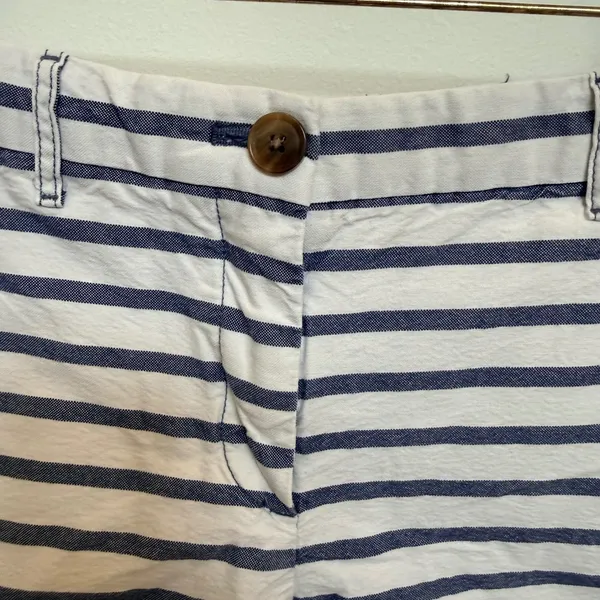 Gap‎ Blue White Striped Shorts Size 0 Nautical Coastal Preppy Summer - Image 4