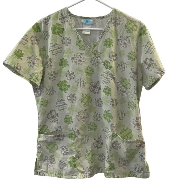 Women's Holiday Scrub Tops Size M Size M - Image 5
