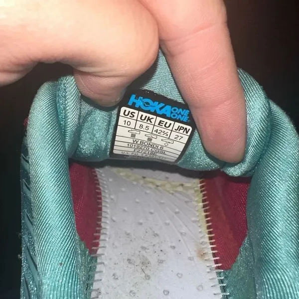 Hoka One One turquoise & pink athletic running 10 sneakers - Image 7