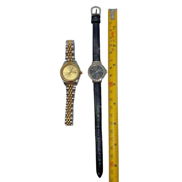 Lot of 2 Helbros & Carriage Timex Watches Quartz Untested Needs Batteries READ - Image 4