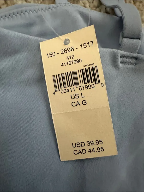 OFFLINE by AERIE Real Me XTRA Asymmetrical Tank Top RARE Discontinued Blue Lrg - Image 6