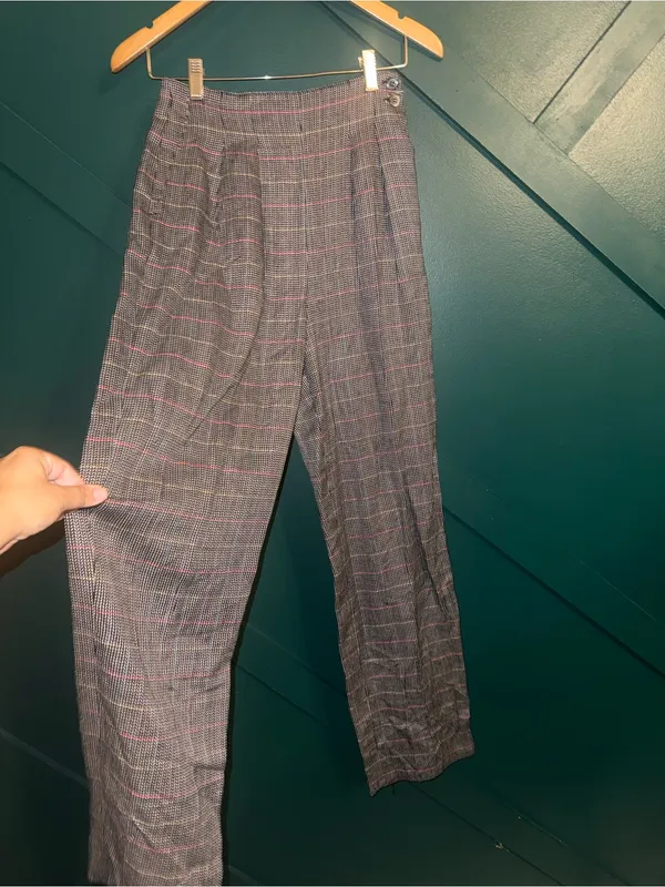 Ann Taylor Vintage Glen Plaid Trousers Dark Academia Retro Preppy Granny Core - Image 4