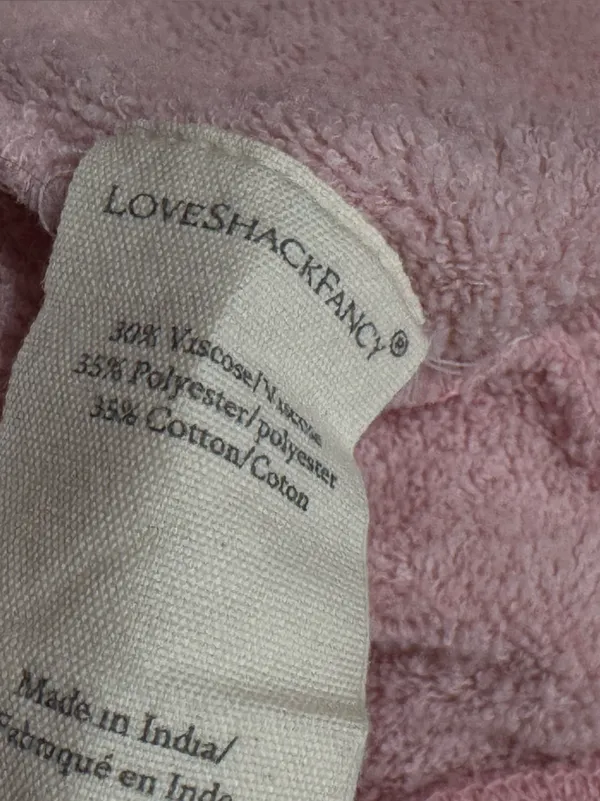 LoveShackFancy Elvira Dip Dyed Embroidered Sweatshirt Women’s Small - Image 4