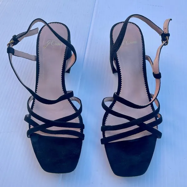 J. Crew Odette strappy sandals in suede 8.5 - Image 3