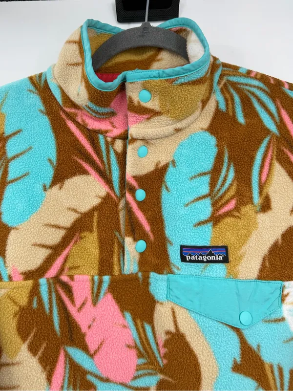 Patagonia Synchilla Snap-T Feather Dance Fleece Pullover Women’s M SP16 - Image 4