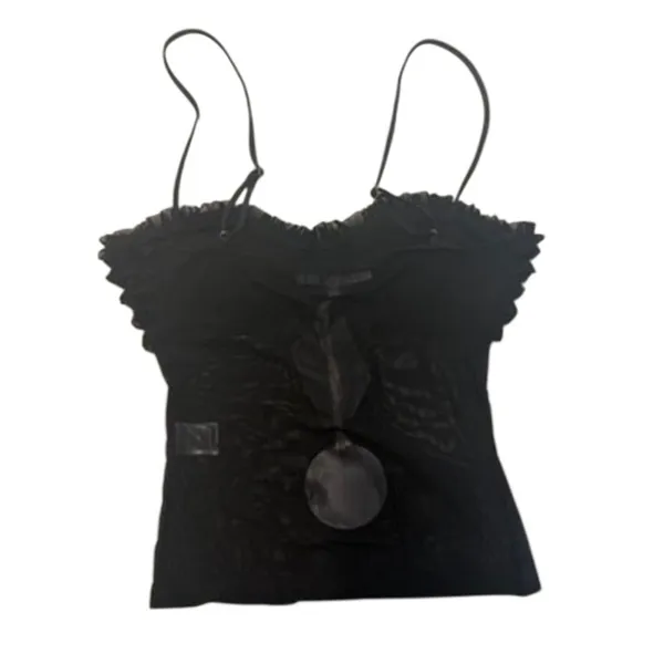 MORE TO COME Carmine Cami Top in Black, Size S - Image 6