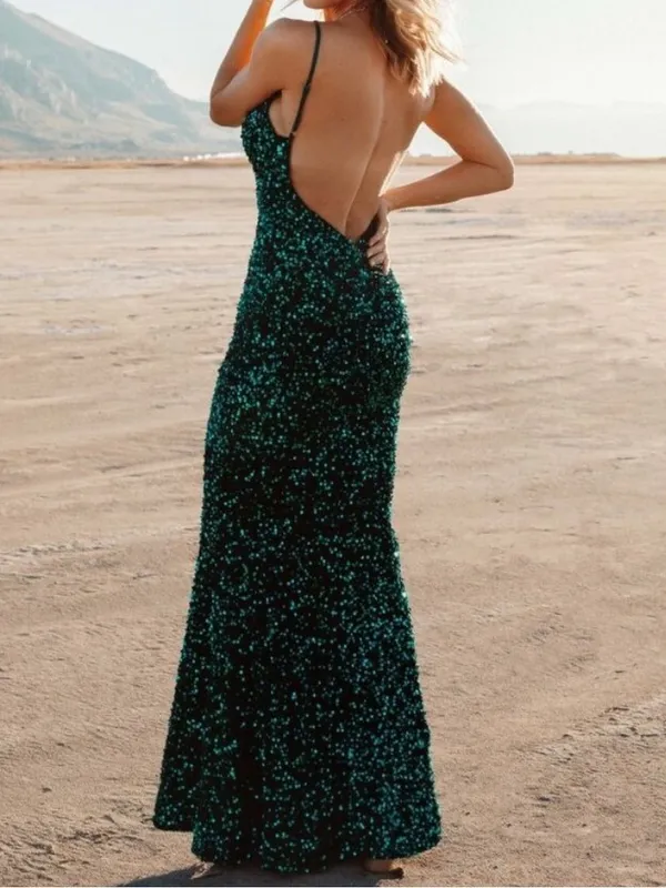 Baltic Born Valdez Sequin Maxi Dress in Topaz - Image 12