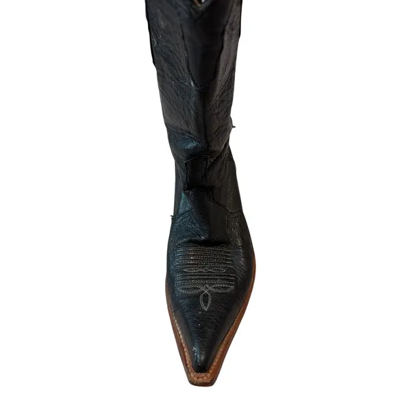 Los Altos Western Cowboy Boot Women US Size 8.5 M LEFT BOOT ONLY Ostrich - Image 2