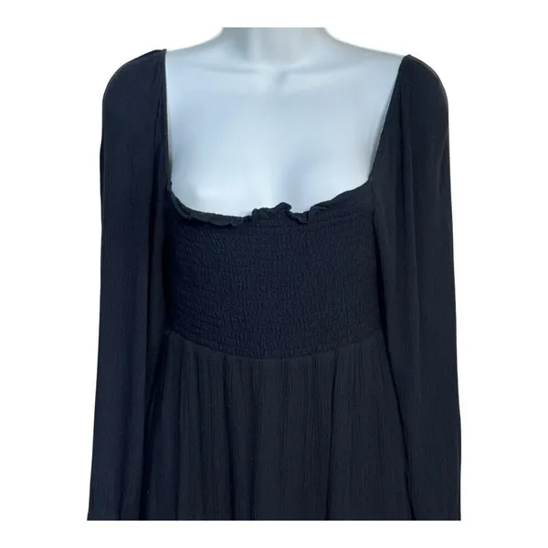 Abercrombie & Fitch‎ long sleeve black dress medium - Image 3