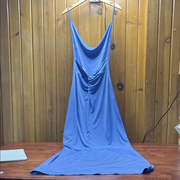 Meshki Periwinkle Maxi Slip Dress - Image 9