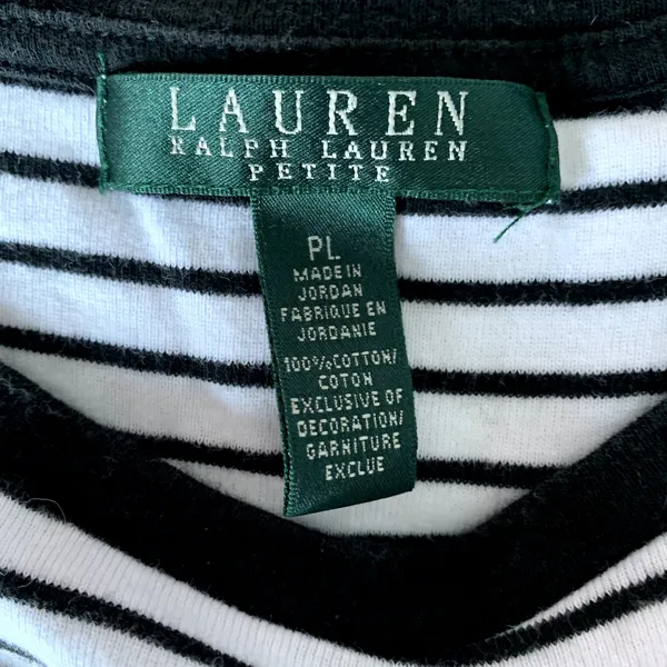 5/$25 Lauren Ralph‎ Lauren Striped T-shirt - Image 7