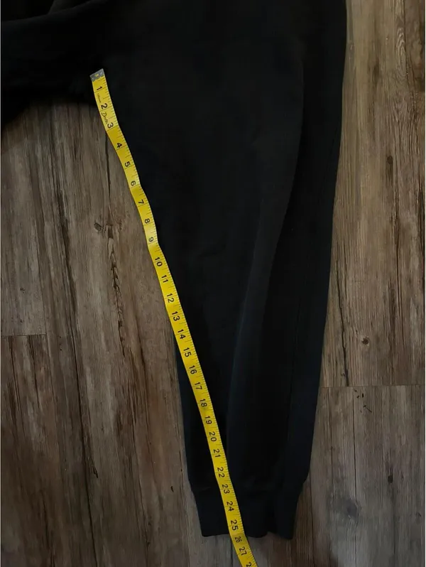 Nike Women’s Capri Sweatpants Black Cropped Drawstring Sz XL - Image 4