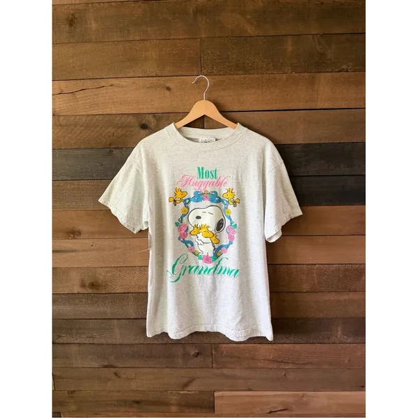 Peanuts Women's Grey T - Image 3