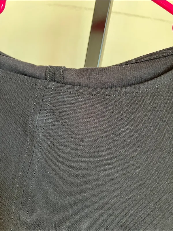 COS Black Ruched Side Tee Shirt Dress XS New With Tags - Image 4