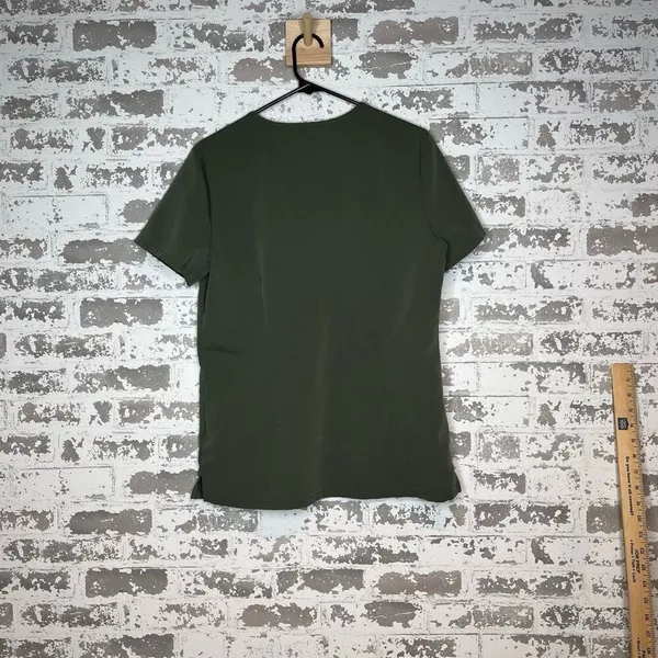 Figs | women olive green scrub top - Image 7