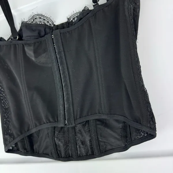 Dealmore Corset Top Sz Small Black Lace Mesh Crop Top - Image 13