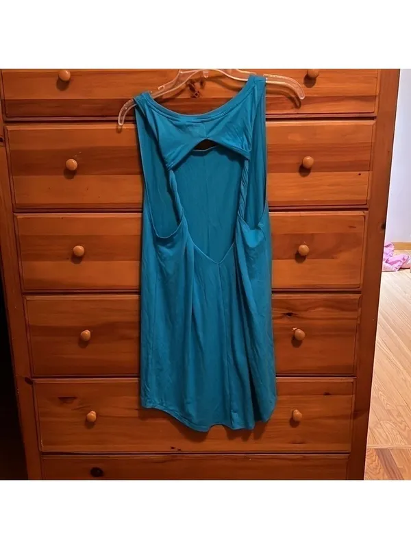 Blue Beach Cover Up Lightweight Juniors Small - Image 2