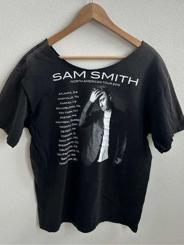 Sam Smith Concert Off The Shoulder T-shirt - Image 8