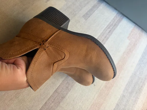 Tan suede ankle boots - Image 5