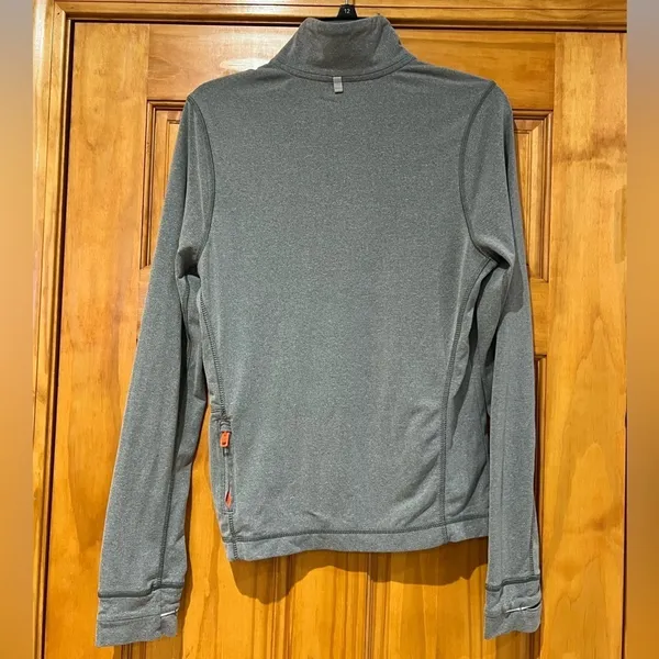 Hollister Neon Orange Gray Sport Sweatshirt - Image 6