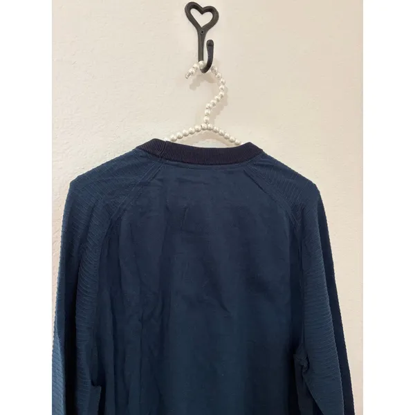 NEW Ted Baker Women's Size 6 Sweater Dark Blue Green Cotton Crewneck Pullover - Image 8