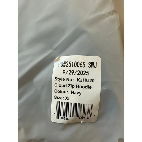 Comfrt cloud zip hoodie, Navy, XL Blue - Image 3
